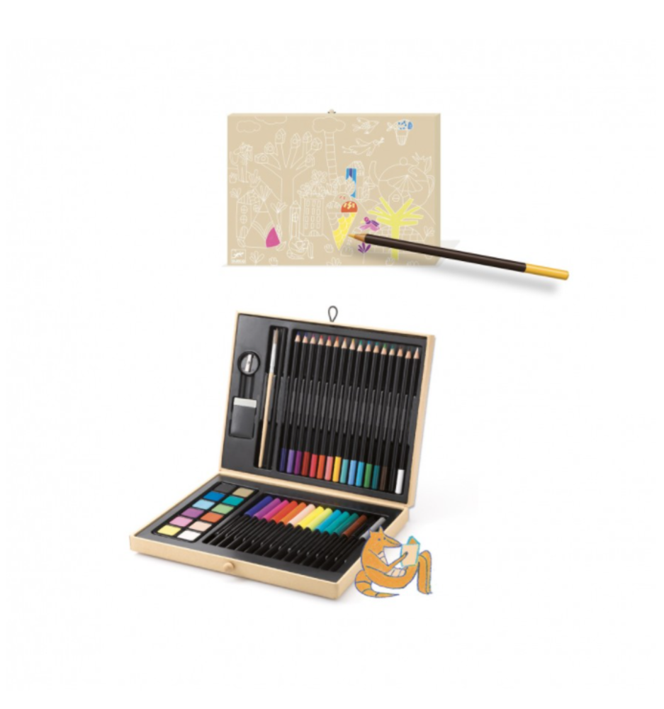 Djeco Teken- en Schilderkoffer | 46-delig