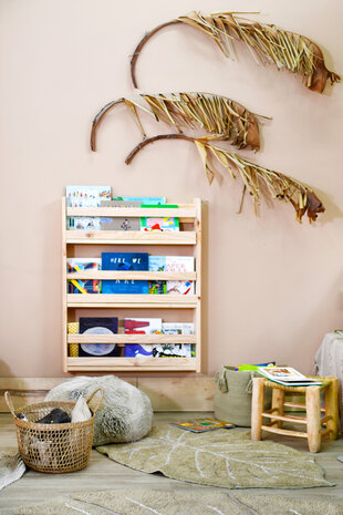 Lorena Canals Mini Monstera Olive | Vloerkleed Lorena Canals Mini Monstera Olive | Vloerkleed