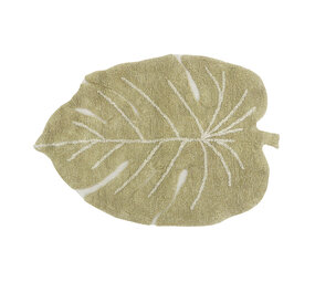 Lorena Canals Mini Monstera Olive | Vloerkleed Lorena Canals Mini Monstera Olive | Vloerkleed