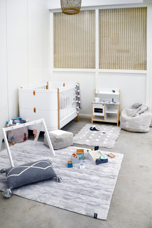 Lorena Canals Mini Biscuit Pearl Grey | Vloerkleed Lorena Canals Mini Biscuit Pearl Grey | Vloerkleed