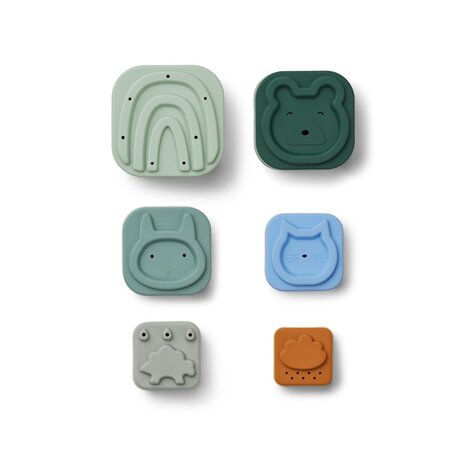 Liewood Zuzu Stapeltoren | Dove Blue Multi Mix Liewood Zuzu Stapeltoren | Dove Blue Multi Mix