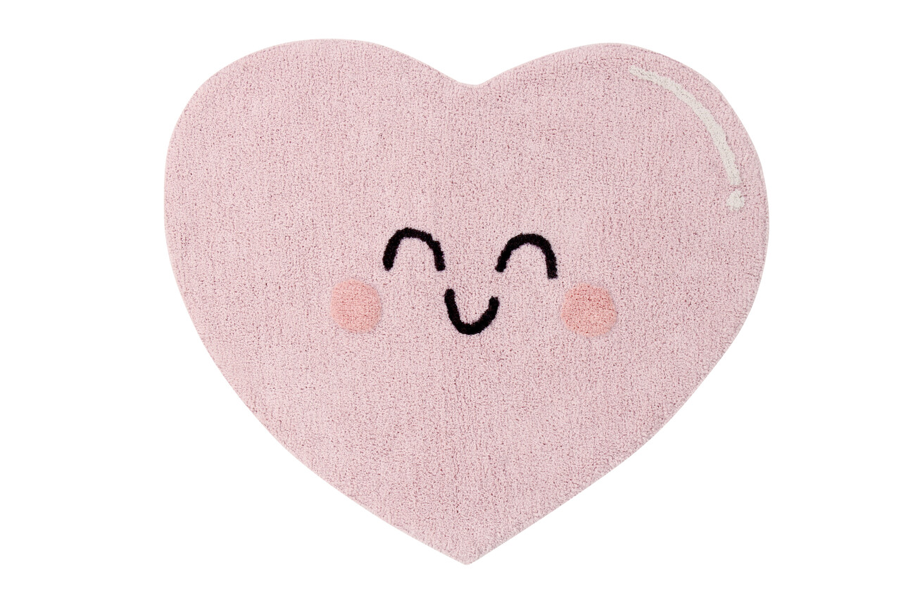 Lorena Canals Happy Heart | Vloerkleed 90 x 105 cm Lorena Canals Happy Heart | Vloerkleed 90 x 105 cm