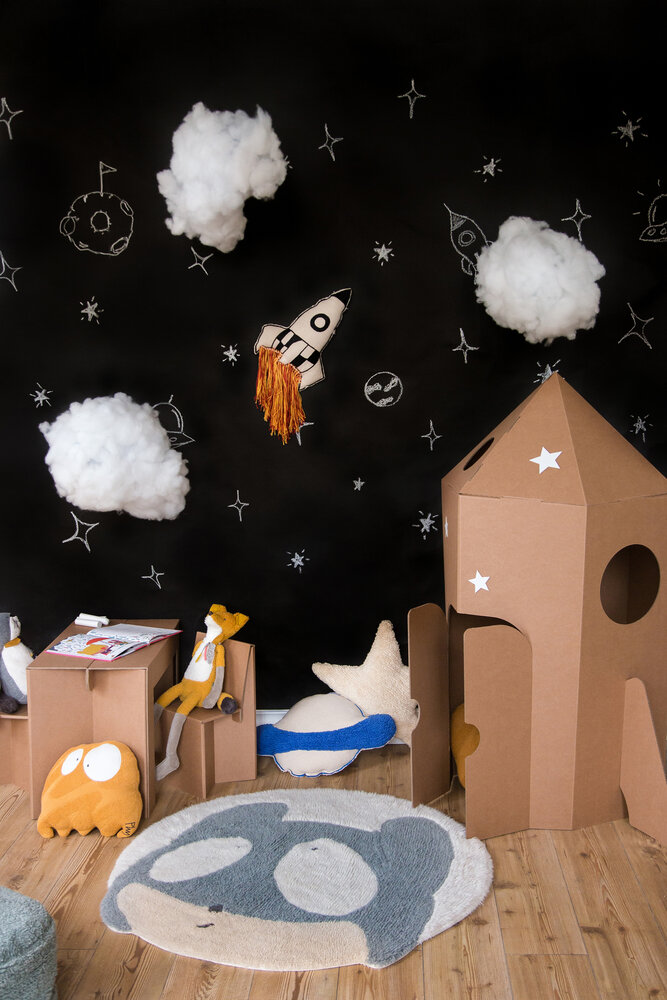 Lorena Canals Astromouse | Wollen Vloerkleed Ø 100 cm Lorena Canals Astromouse | Wollen Vloerkleed Ø 100 cm