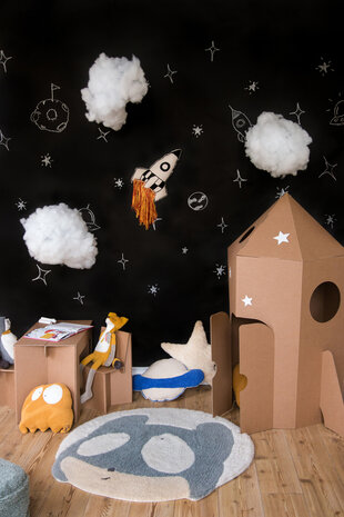 Lorena Canals Astromouse | Wollen Vloerkleed Ø 100 cm Lorena Canals Astromouse | Wollen Vloerkleed Ø 100 cm