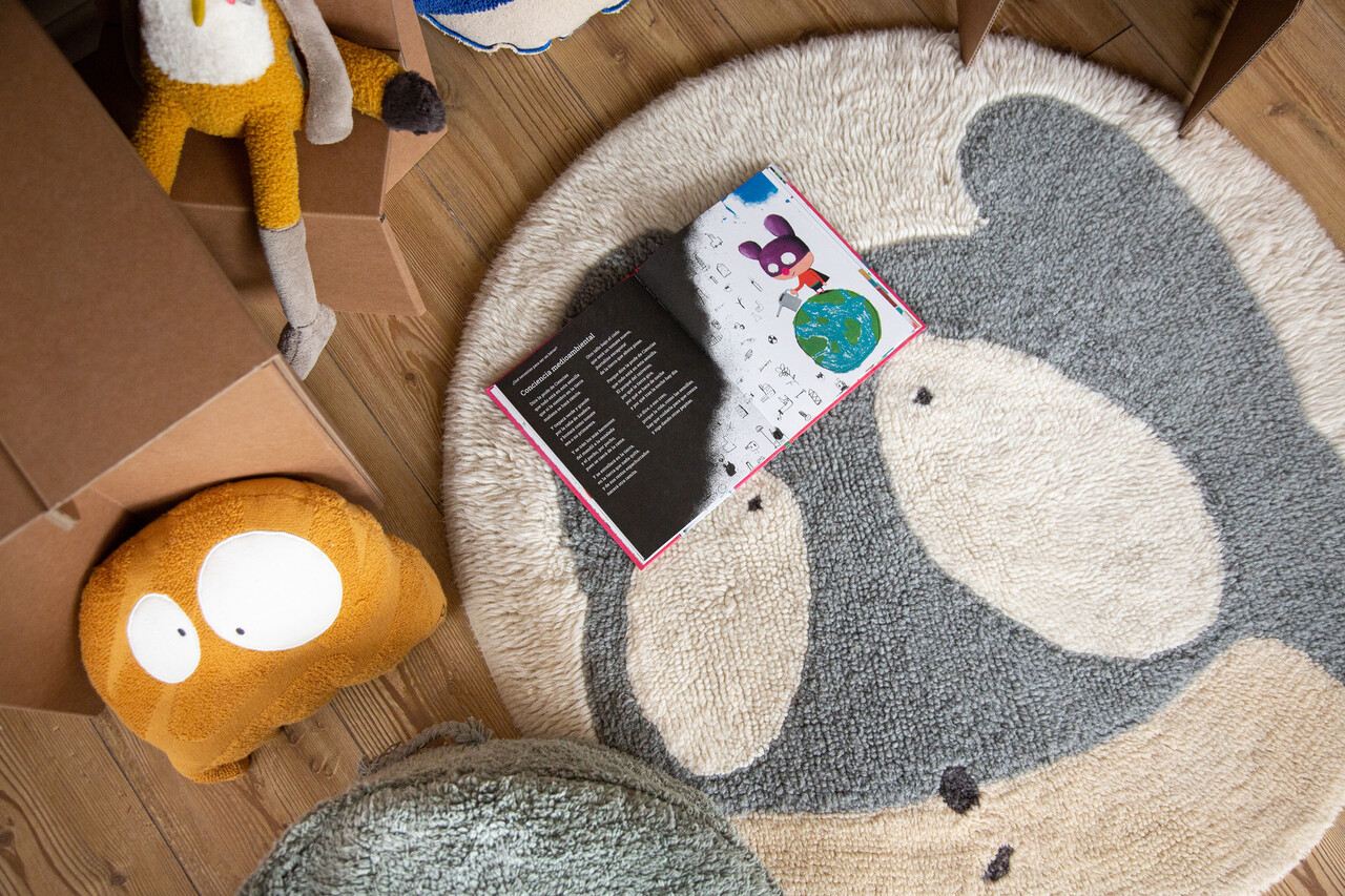 Lorena Canals Astromouse | Wollen Vloerkleed Ø 100 cm Lorena Canals Astromouse | Wollen Vloerkleed Ø 100 cm