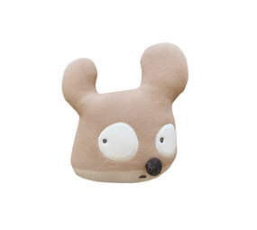 Lorena Canals Miss Mighty Mouse | Gebreid Kussen 35x35 cm Lorena Canals Miss Mighty Mouse | Gebreid Kussen 35x35 cm