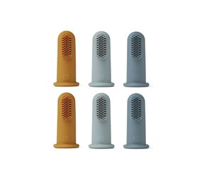 Liewood Simon Vinger Tandenborstel 6-pack | Blue Multi Mix Liewood Simon Vinger Tandenborstel 6-pack | Blue Multi Mix