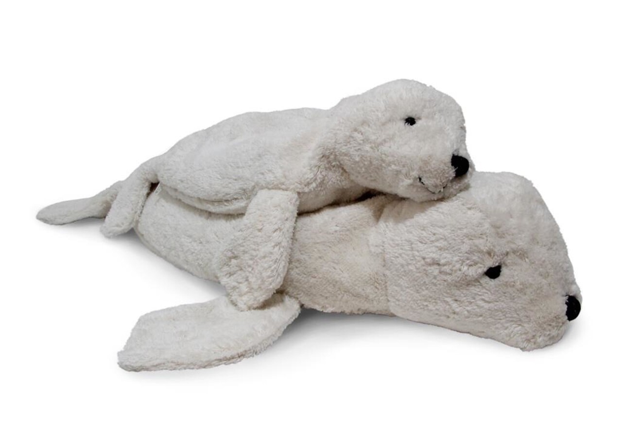 Senger Naturwelt Warmte Knuffel Zeehond Wit Small Senger Naturwelt Warmte Knuffel Zeehond Wit Small