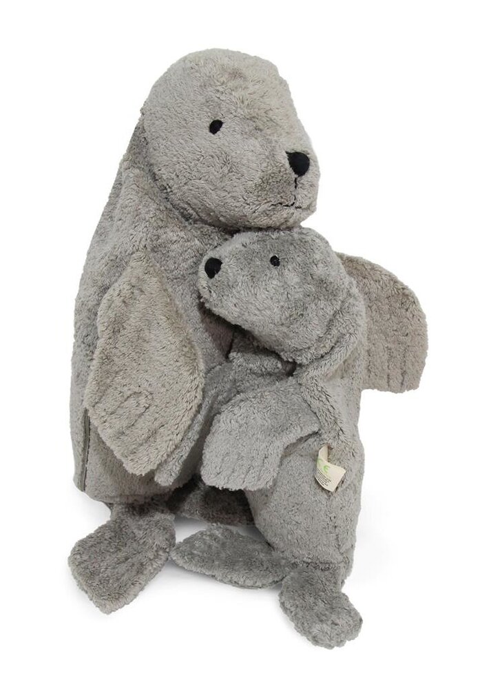 Senger Naturwelt Warmte Knuffel Zeehond Grijs Small Senger Naturwelt Warmte Knuffel Zeehond Grijs Small
