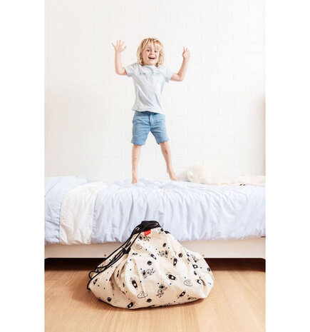 Play & Go Opbergzak | Speelkleed Ruimte Glow in the dark