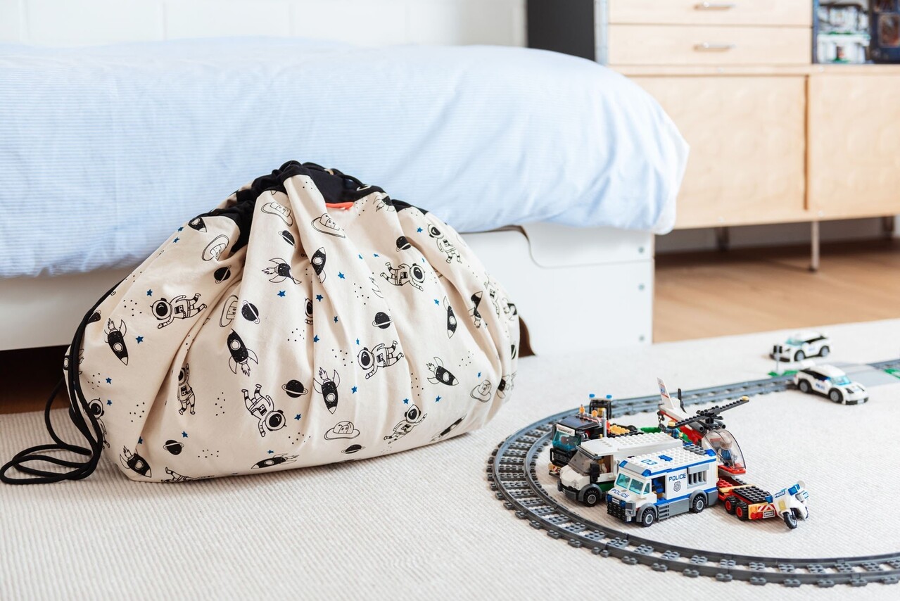 Play & Go Opbergzak | Speelkleed Ruimte Glow in the dark