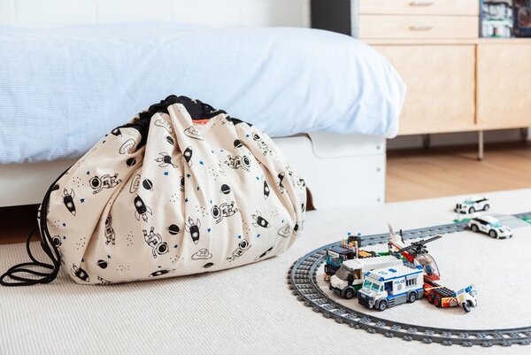 Play & Go Opbergzak | Speelkleed Ruimte Glow in the dark