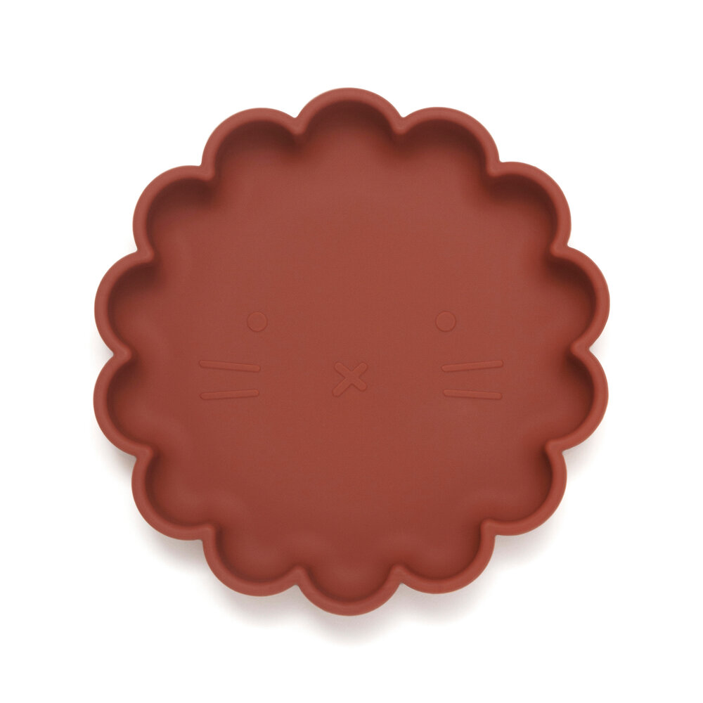 Petit Monkey Silicone Suction Plate Lion Baked Clay Petit Monkey Silicone Suction Plate Lion Baked Clay
