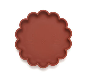 Petit Monkey Silicone Suction Plate Lion Baked Clay Petit Monkey Silicone Suction Plate Lion Baked Clay
