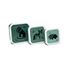 Petit Monkey Lunchbox Set Black Animals Salie Petit Monkey Lunchbox Set Black Animals Salie