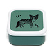 Petit Monkey Lunchbox Set Black Animals Salie Petit Monkey Lunchbox Set Black Animals Salie