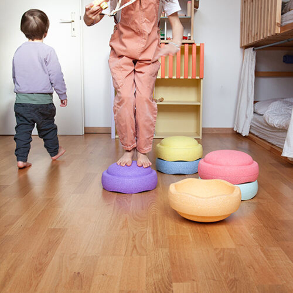 Stapelstein Regenboog Pastel 6 stapelstenen Stapelstein Regenboog Pastel 6 stapelstenen