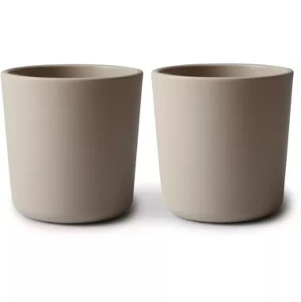 Mushie Beker | Vanilla (2 stuks) Mushie Beker | Vanilla (2 stuks)