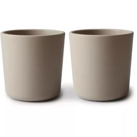 Mushie Beker | Vanilla (2 stuks) Mushie Beker | Vanilla (2 stuks)