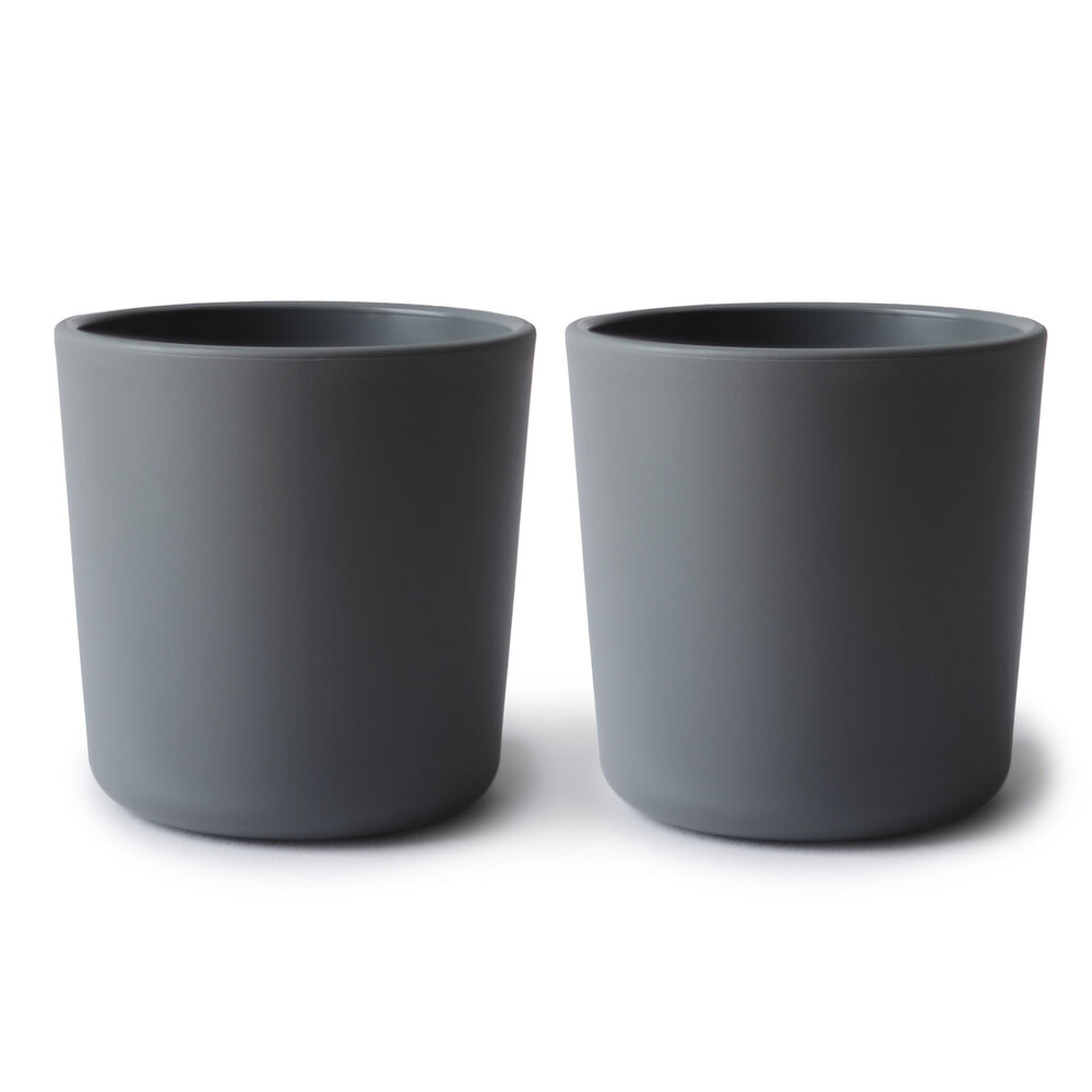Mushie Beker | Smoke (2 stuks) Mushie Beker | Smoke (2 stuks)