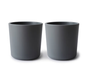Mushie Beker | Smoke (2 stuks) Mushie Beker | Smoke (2 stuks)