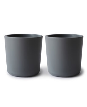 Mushie Beker | Smoke (2 stuks) Mushie Beker | Smoke (2 stuks)