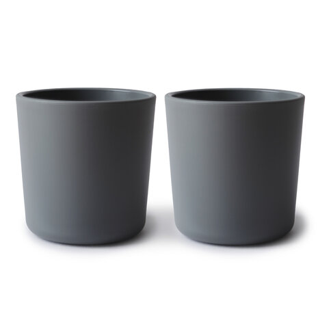 Mushie Beker | Smoke (2 stuks) Mushie Beker | Smoke (2 stuks)