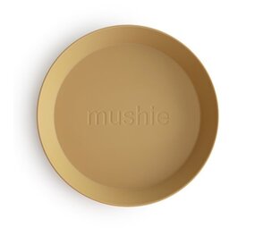Mushie Borden Rond | Mosterd (2 stuks) Mushie Borden Rond | Mosterd (2 stuks)