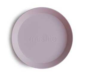 Mushie Borden Rond | Soft Lilac (2 stuks) Mushie Borden Rond | Soft Lilac (2 stuks)