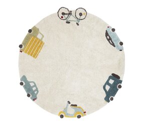 Lorena Canals Wasbaar Vloerkleed Wheels Ø140 cm Lorena Canals Wasbaar Vloerkleed Wheels Ø140 cm