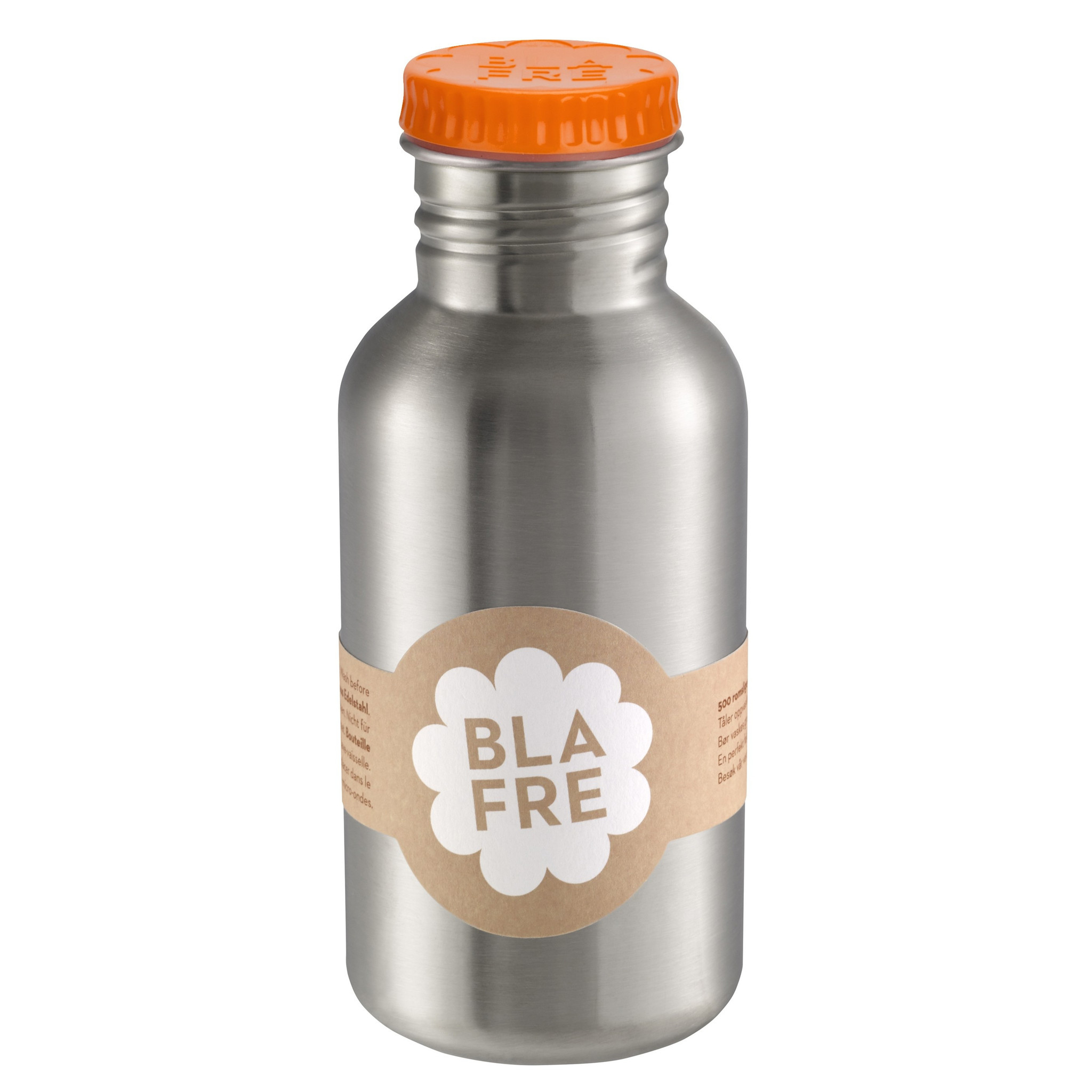 Stalen drinkfles 500ml | Orange Stalen drinkfles 500ml | Orange
