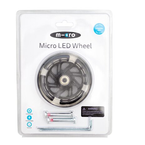 Micro Step Maxi Micro LED wiel-set | 120mm -Zwart