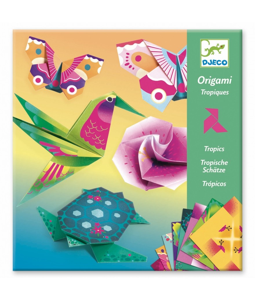 Eenvoudig Origami Knutselpakket | Tropisch