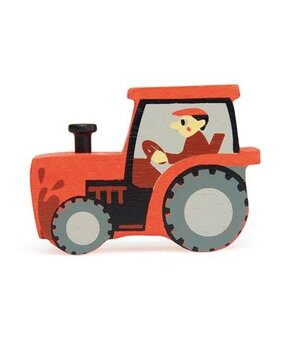 Tender Leaf Toys Houten Tractor Tender Leaf Toys Houten Tractor