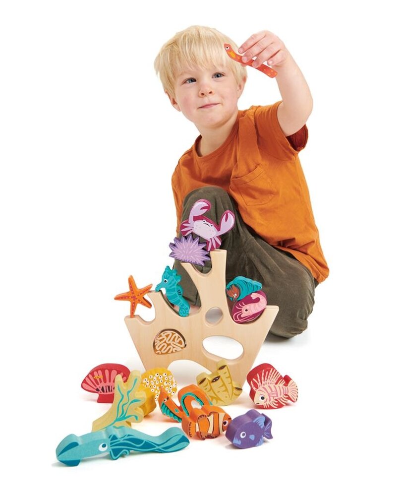 Tender Leaf Toys Houten Stapelaar Koraalrif