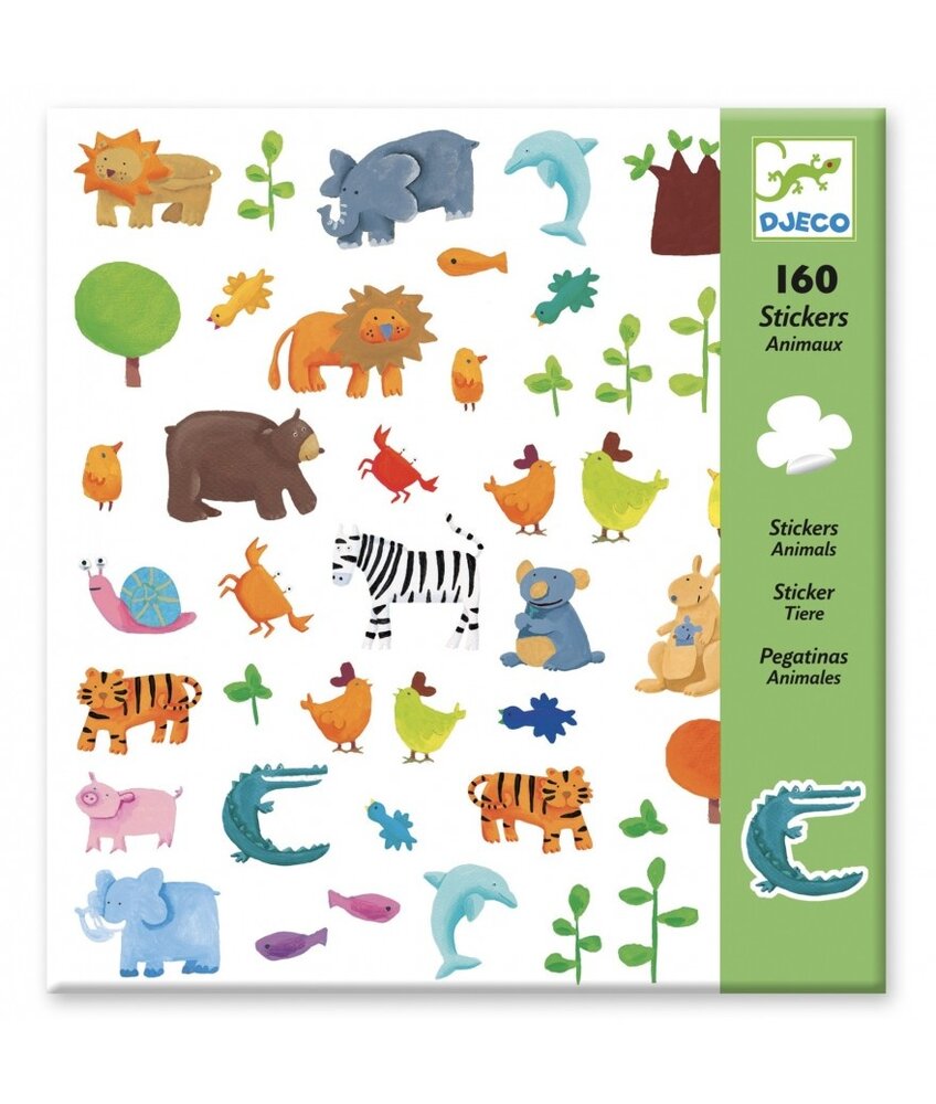 Djeco Stickers Jungle Dieren Djeco Stickers Jungle Dieren
