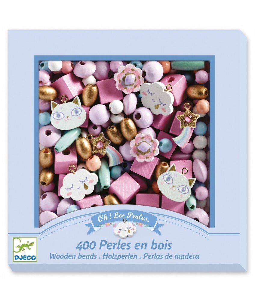 Djeco Houten kralen | Regenboog Djeco Houten kralen | Regenboog