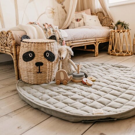 Play & Go Speelmat Soft Organic | Meadow Green Play & Go Speelmat Soft Organic | Meadow Green