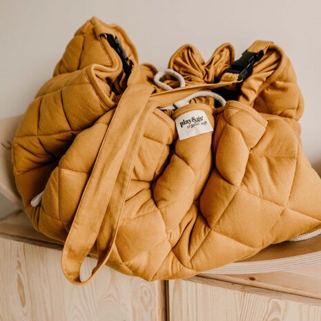 Play & Go Speelmat Soft Organic | Mustard Chai Play & Go Speelmat Soft Organic | Mustard Chai