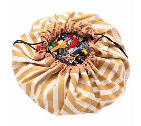 Play & Go Opbergzak | Mustard Stripes Play & Go Opbergzak | Mustard Stripes