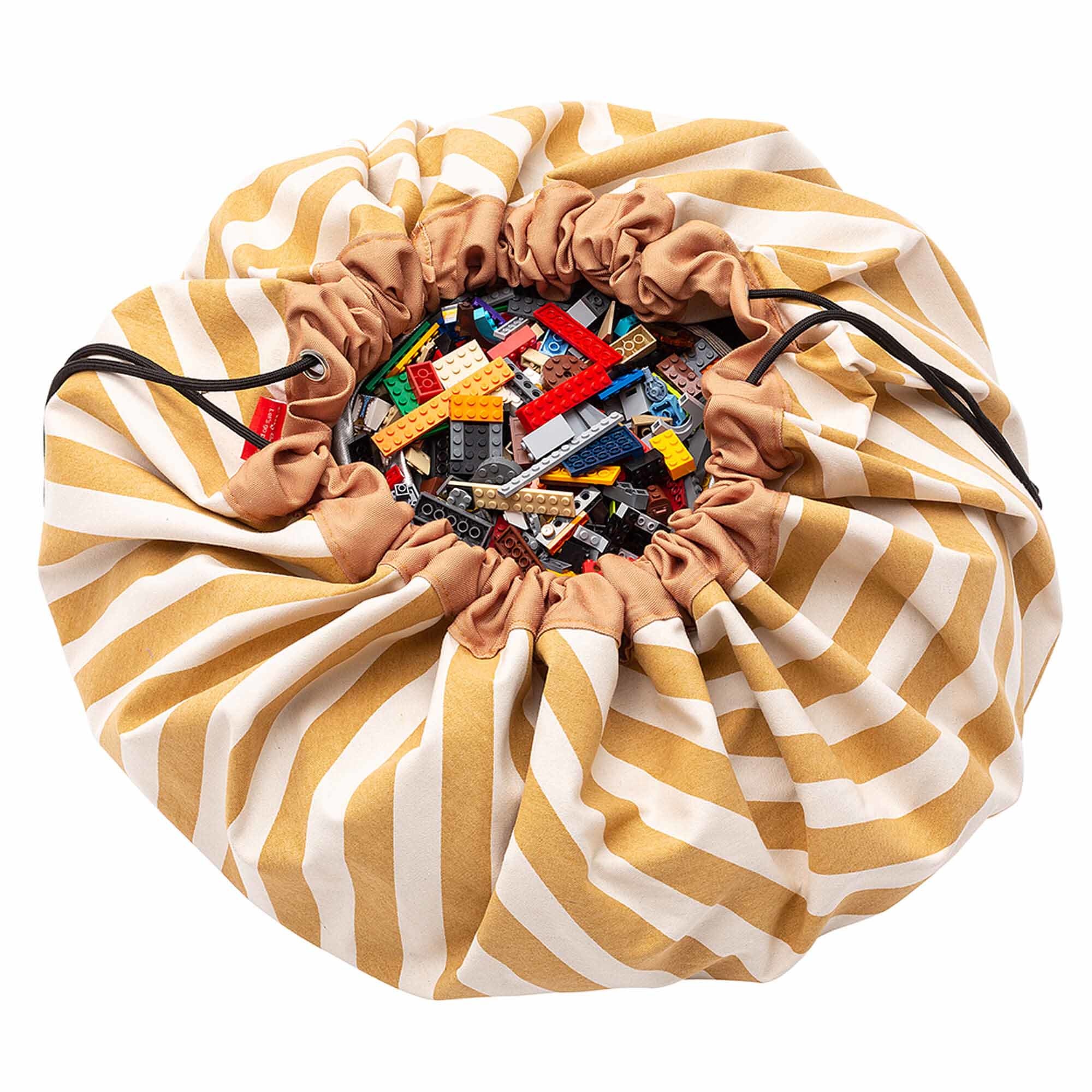 Opbergzak | Mustard Stripes afbeelding