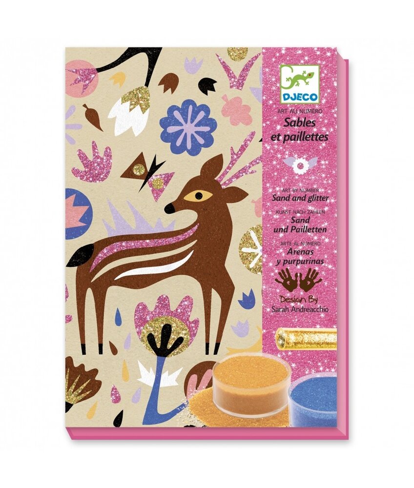 Djeco Gekleurd Zand en Glitter | Woodland Djeco Gekleurd Zand en Glitter | Woodland