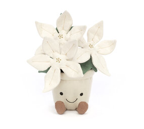 Jellycat Amuseable Gold Poinsettia Witte Kerstster