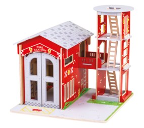 Bigjigs Toys Houten Brandweerkazerne Bigjigs Toys Houten Brandweerkazerne
