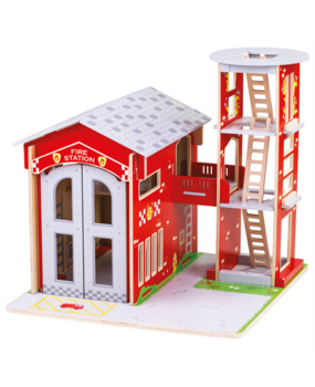 Bigjigs Toys Houten Brandweerkazerne