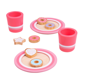 Bigjigs Toys Houten Milk & Cookies Set Bigjigs Toys Houten Milk & Cookies Set