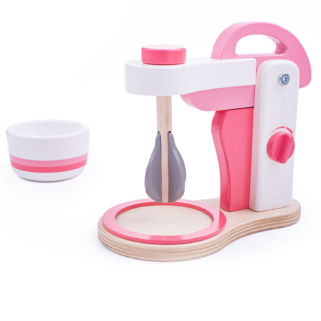 Bigjigs Toys Houten Mixer Roze Bigjigs Toys Houten Mixer Roze