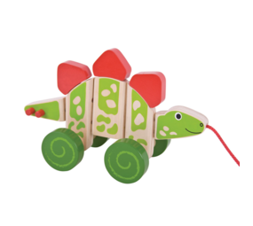 Bigjigs Toys Houten Trekfiguur Dinosaurus Bigjigs Toys Houten Trekfiguur Dinosaurus