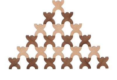 Houten Stapeltoren XMAS Houten Stapeltoren XMAS