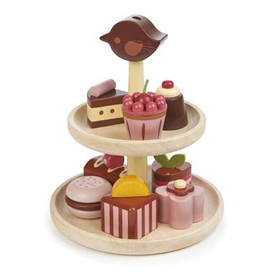 Houten chocolade bonbons afbeelding